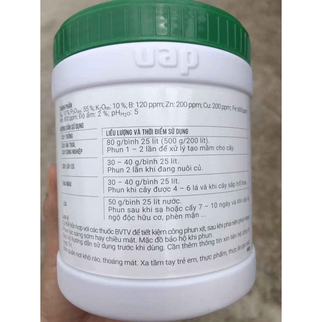 Phân bón lá Hợp Trí NPK 10-55-10+TE hộp 500gr - Tạo mầm và Ra hoa