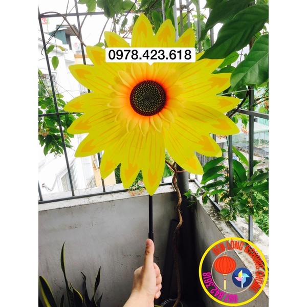 [38cm] chong chóng hoa hướng dương trang trí trường học khu du lịch