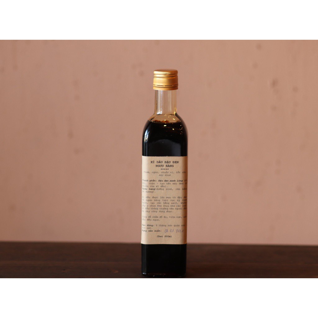 XÌ DẦU ĐẬU ĐEN NGƯU BÀNG 500ML - NGÔI NHÀ AN LÀNH