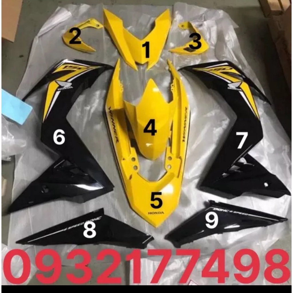 DÀN ÁO WINNER V1 VÀNG 2018  ZIN CHÍNH HÃNG HONDA