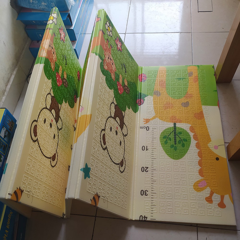 Thảm xốp XPE cao cấp, thiết kế thông minh gấp gọn, dày 0.8cm