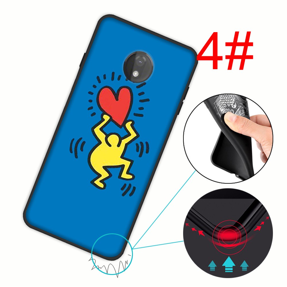 Ốp Lưng Silicone Cho Samsung Galaxy J7 Plus Pro J730 Prime 2018 Note 8 9 20 Ultra A2 Core 534yx Keith Haring