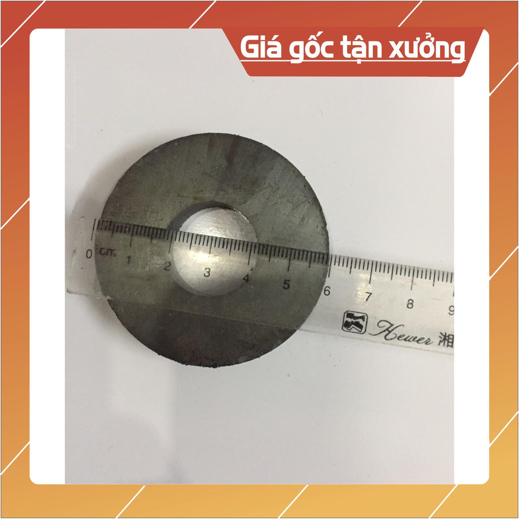 [Xả Kho] Nam châm viên Ferrite 60x15 lỗ 32mm là nam châm vĩnh cửu làm loa.