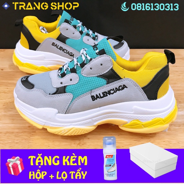 [FULL BOX+TẶNG LỌ TẨY TRẮNG] Giày thể thao sneaker Ulzzang Triple s size 36-43.      . | BigBuy360 - bigbuy360.vn