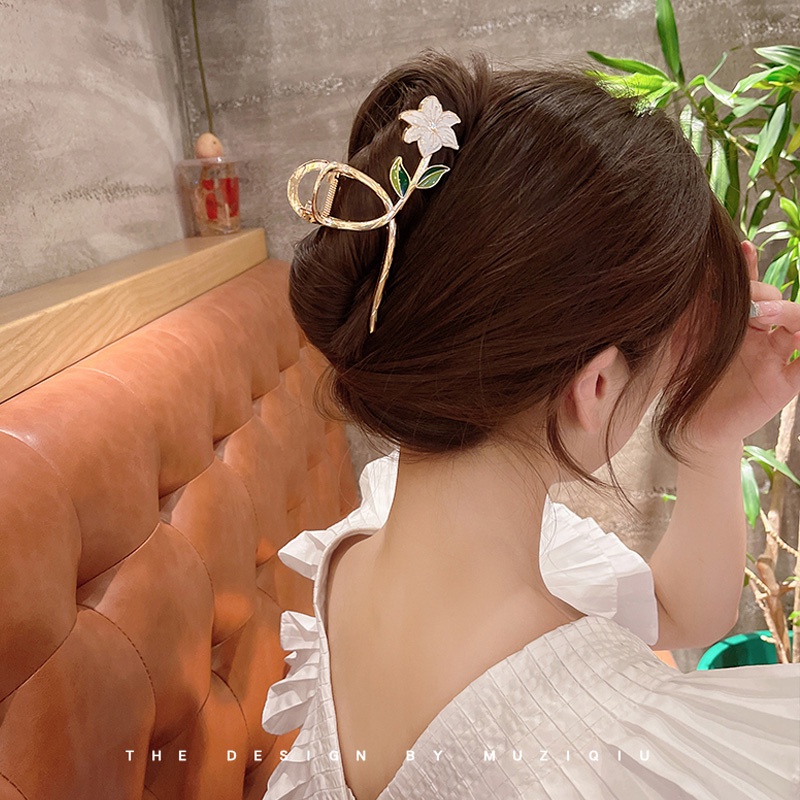 Kẹp Tóc Dạng Kẹp Màu Trắng Dành Cho Nữ