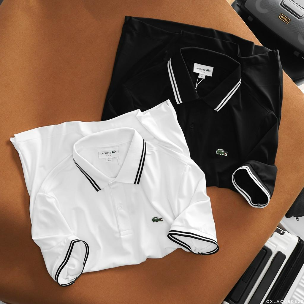 Áo Polo Nam LCST Ngắn Tay Cổ Viền Đôi PL43, Form slim, vải cotton lạnh pha cực mềm mát, Hàng VNXK