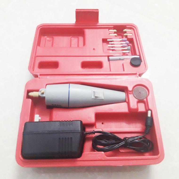 Bộ Máy Khoan, Mài, Cắt Cầm Tay Mini Hàng Nhập Khẩu Cao Cấp 12V Kèm Adapter Xịn - Lỗi 1 Đổi 1