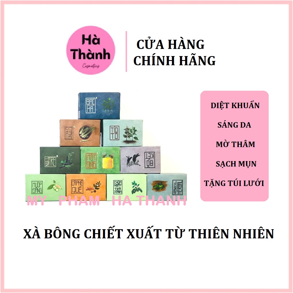 Xà bông sinh dược,xà phòng tắm,xà bông tắm, chiết xuất từ thiên nhiên sạch da ngừa mụn hiệu quả 100gr