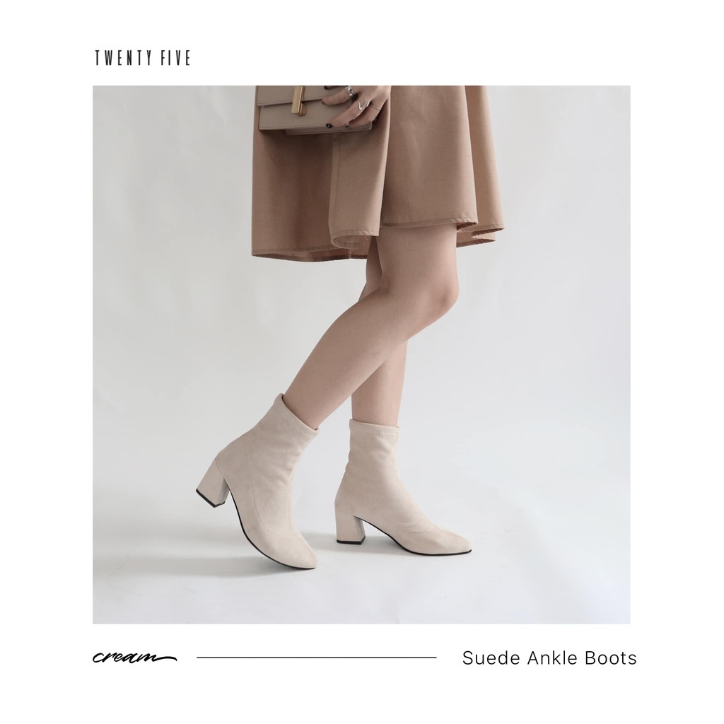Giày cổ cao nhung - Suede Ankle Boots | BigBuy360 - bigbuy360.vn