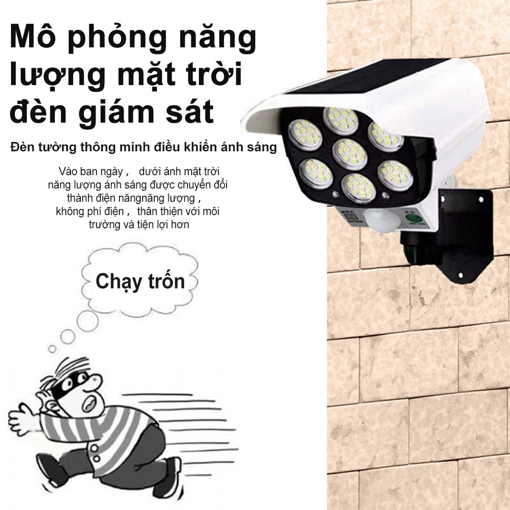 Giám Sát Năng Lượng Mặt Trời 77led Kèm Điều Khiển Từ Xa