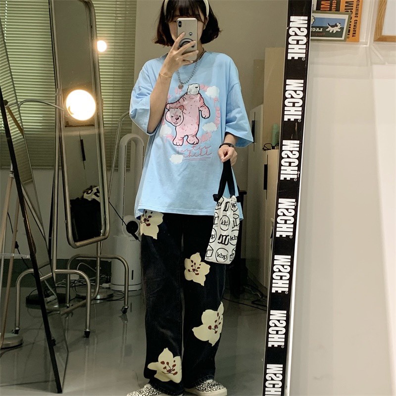 Áo thun tay lỡ form rộng unisex Neko.sg ATL316