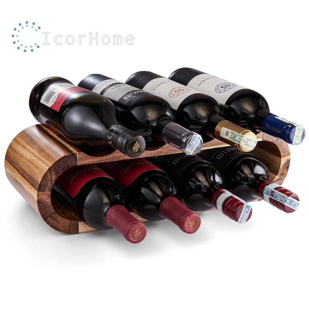 Kệ để rượu vang - Trang trí tủ rượu vang - Kệ rượu quà tặng - 100% gỗ tự nhiên