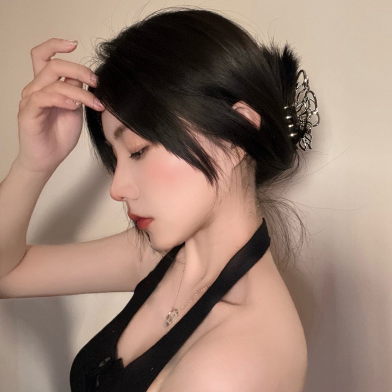 Kẹp tóc kim loại kiểu bướm thời trang cao cấp cho nữ