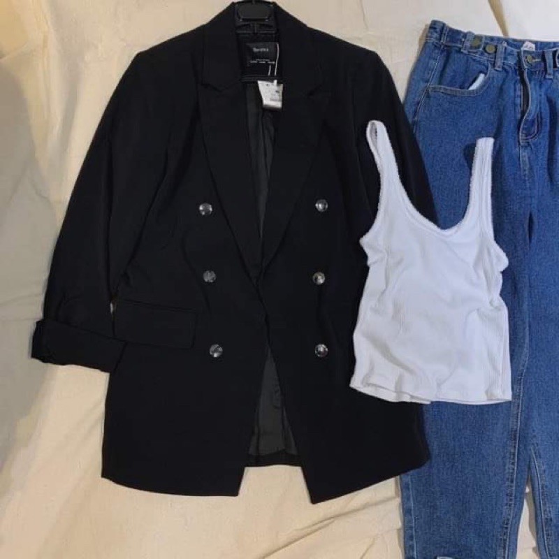 Áo khoác vest Bsk (bershka) xuất sale rẻ hình thật | BigBuy360 - bigbuy360.vn