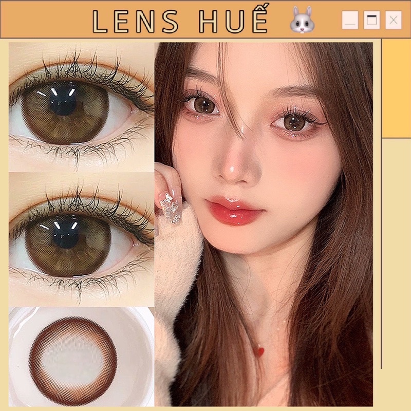 🧡 Lens giãn tròng tự nhiên có viền 03 màu 🌸🌸 - kính áp tròng - Lens Huế