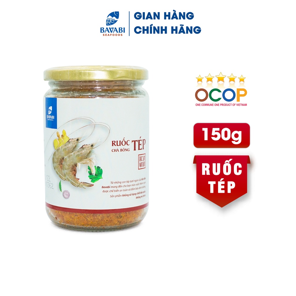 Hũ Ruốc Tép BAVABI Đặc Sản Vân Đồn Quảng Ninh Thơm Ngon Giàu Dinh Dưỡng