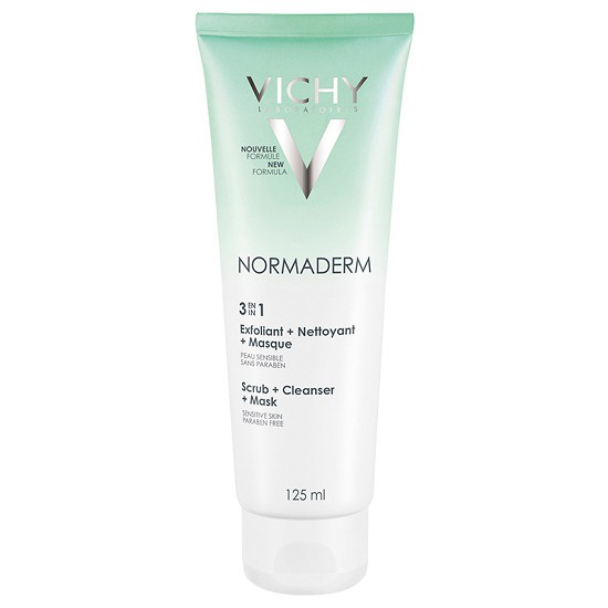 VICHY - KEM TẨY TẾ BÀO CHẾT 3 TÁC DỤNG - NORMADERM 3 IN 1 SCRUB + CLEANSER+ MASK