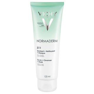 Kem tẩy tế bào chết 3 tác dụng Vichy Normaderm 3in 1 Scrub 125ml