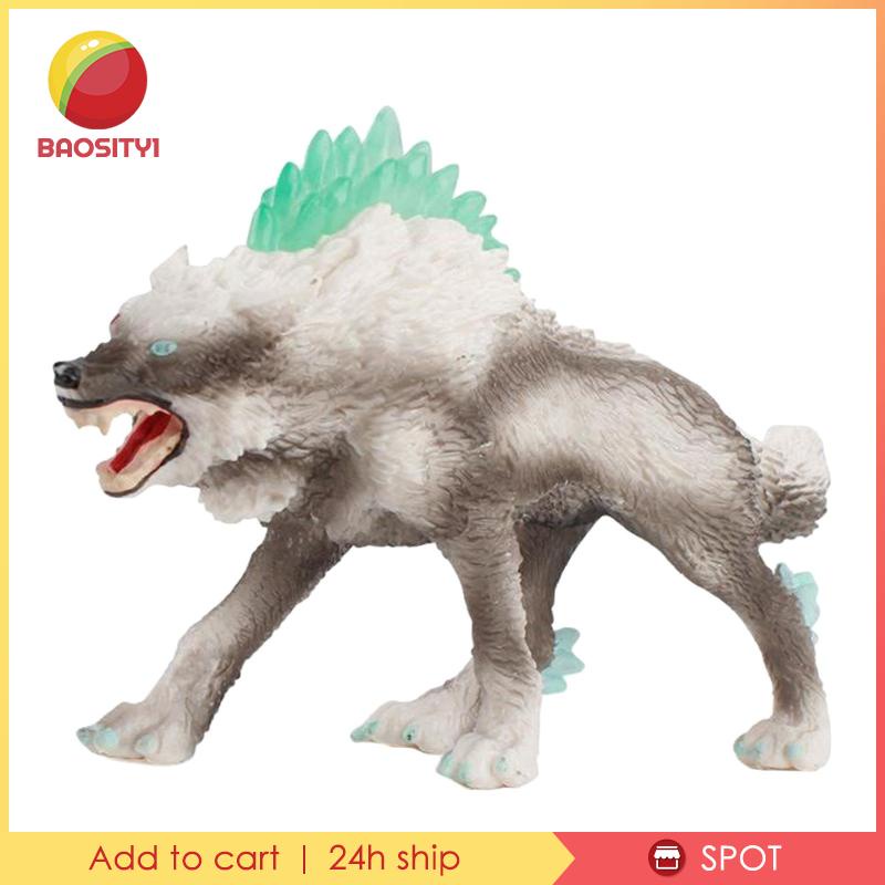 Mô Hình Sói Hoang Dã Trong Rừng Bằng Nhựa [Baosity1]