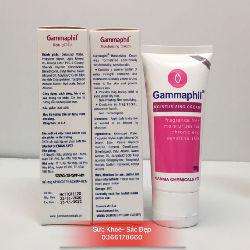 Kem Dưỡng Ẩm Gammaphil 50g