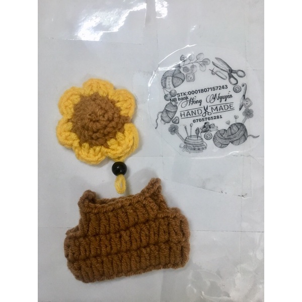 Mũ xinh cho hamter.sóc cảnh bằng len cotton