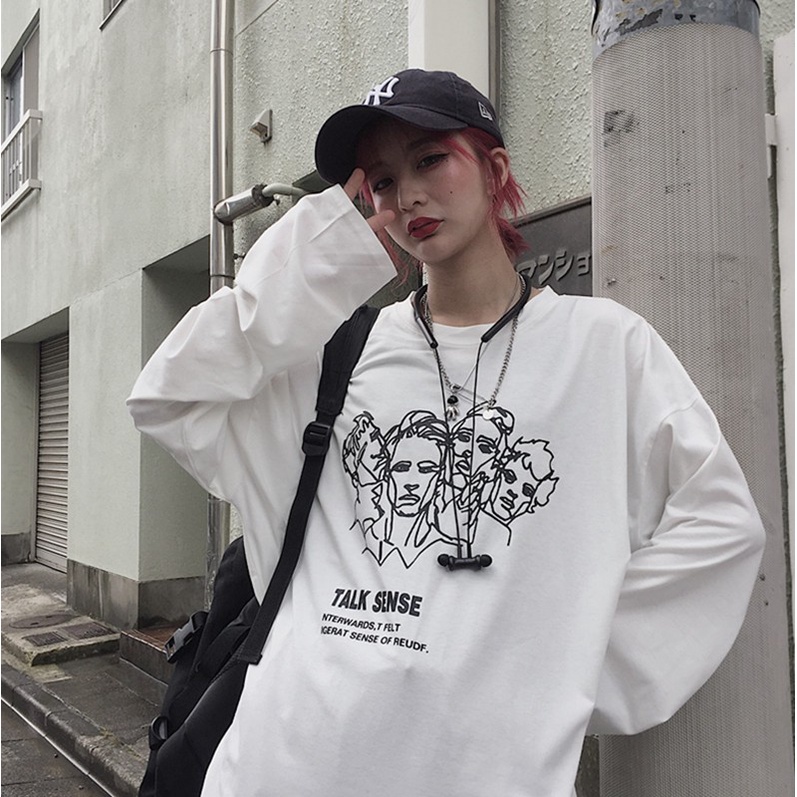 Áo thun dài tay nữ , Áo sweater ulzzang Tiger.86 LS79
