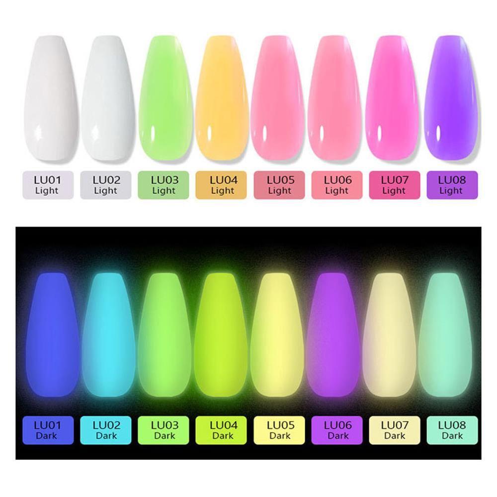 SOFTNESS Hot Luminous Fluorescent Color Nail Builder Gel Nail Extension UV Gel Glow In the Dark French Manicure UV LED|Gel Extend Builder