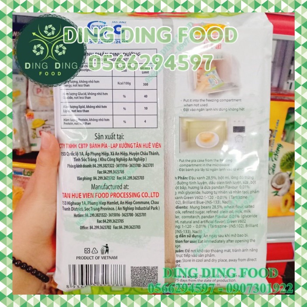 Date 9/2023 - Bánh Pía Kim Sa Dứa Trứng Chảy 480g  Tân Huê Viên, Mini, Không Sầu Riêng, DING DING