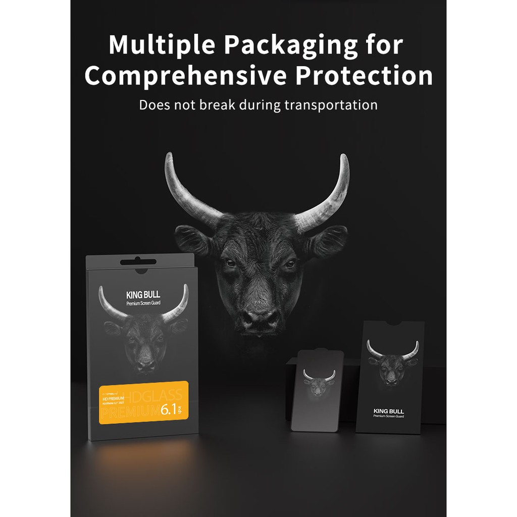 Cường Lực Mipow Kingbull Chống Nhìn Trộm Premium HD 2.7D For iPhone 13/13 PRO/13PROMAX