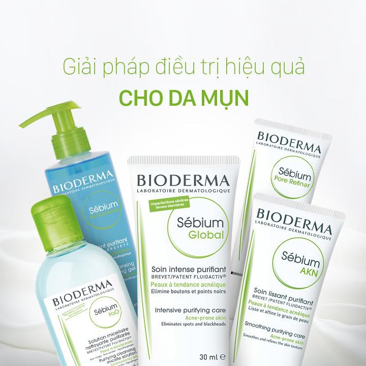 Sữa rửa mặt sạch mụn ngăn ngừa bít tắc lỗ chân lông Bioderma Sébium Gel Moussant 100ml/200ml/500ml