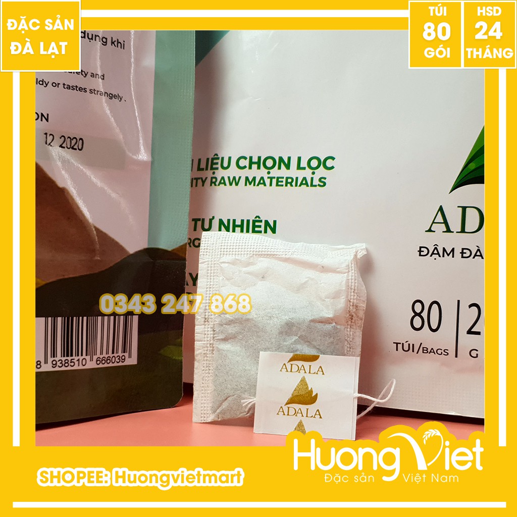 Trà Atiso túi lọc Đà Lạt nguyên chất 100% từ thiên nhiên 200g, trà atiso Đà Lạt thanh nhiệt, giảo độc, mát gan