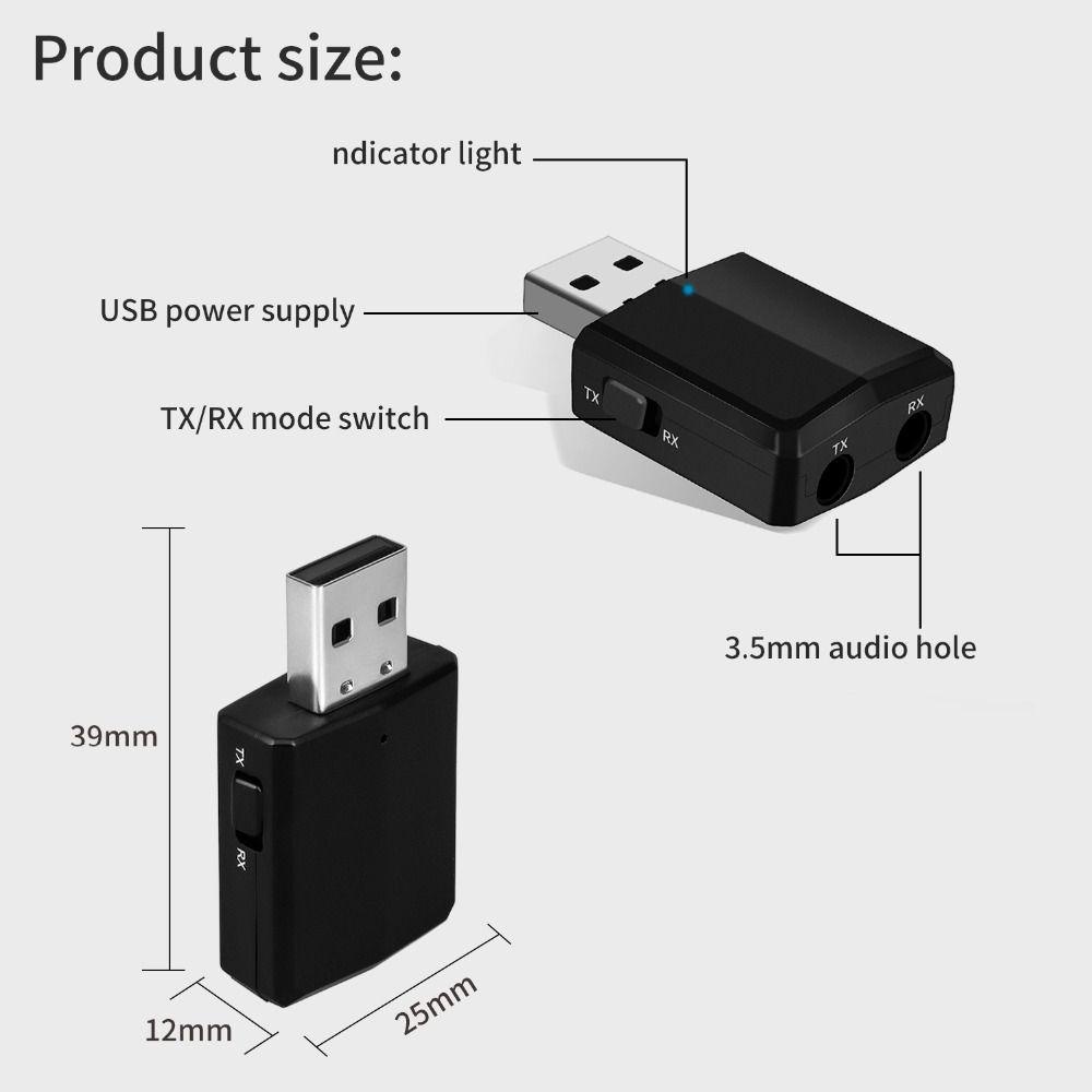 Set Thiết Bị Truyền Nhận Âm Thanh Bluetooth 5.0 3 Trong 1 Chuyên Dụng Và Phụ Kiện