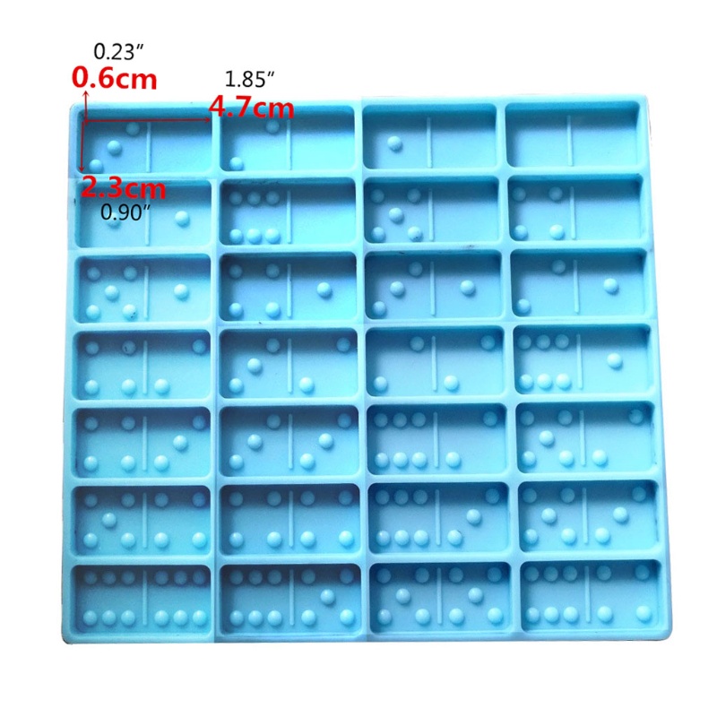 Khuôn Silicone Làm Đồ Thủ Công Hình Domino Vui Nhộn