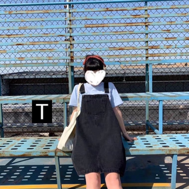 [ Mã FAXANH55 giảm 10K đơn 50K] Yếm váy bò vải giãn TTC467 | BigBuy360 - bigbuy360.vn