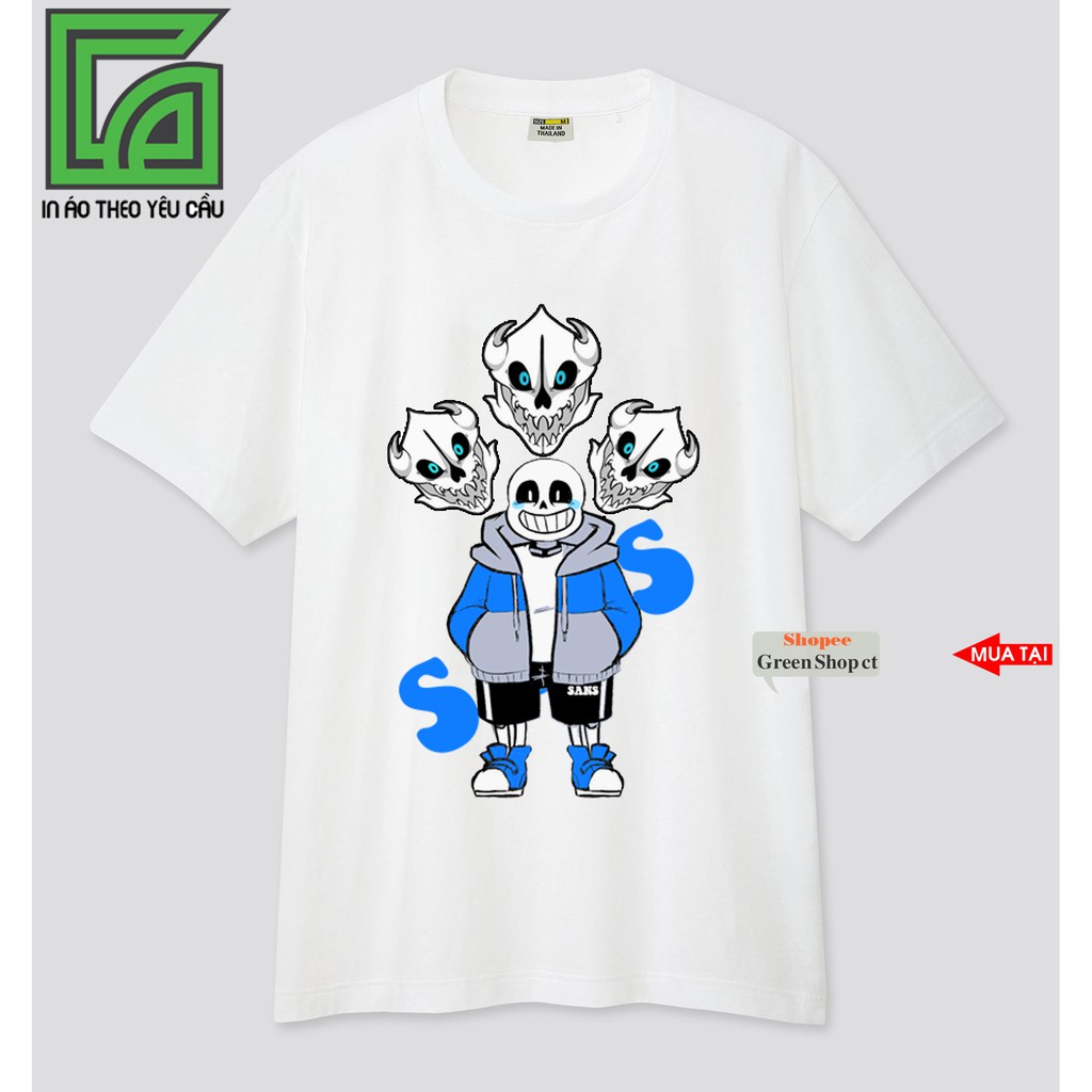 NEW Áo Thun Game Undertale Sans V3 Siêu Ngầu -Có Size Trẻ Em 3 Màu S227