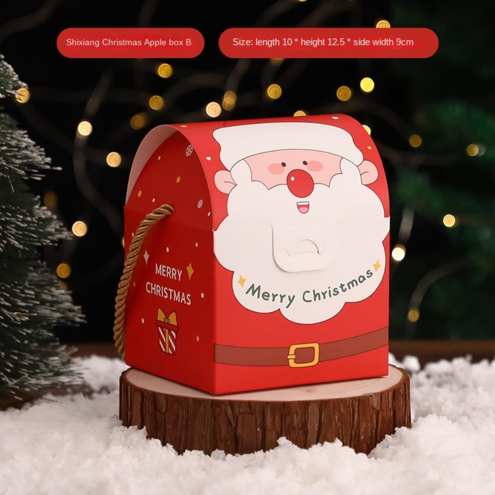 Bộ 6 Hộp Đựng Kẹo Họa Tiết Hoạt Hình Giáng Sinh