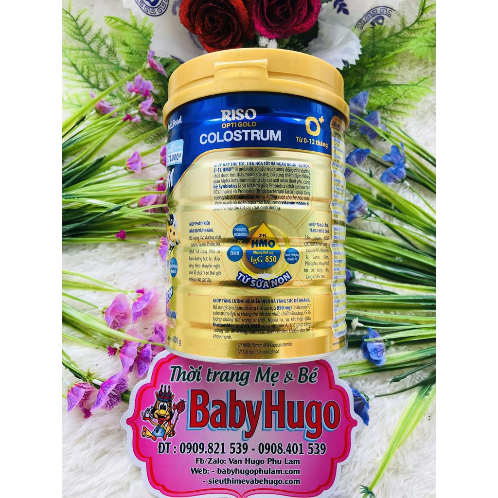 Sữa Riso Opti Gold Colostrum 0+ lon 800g