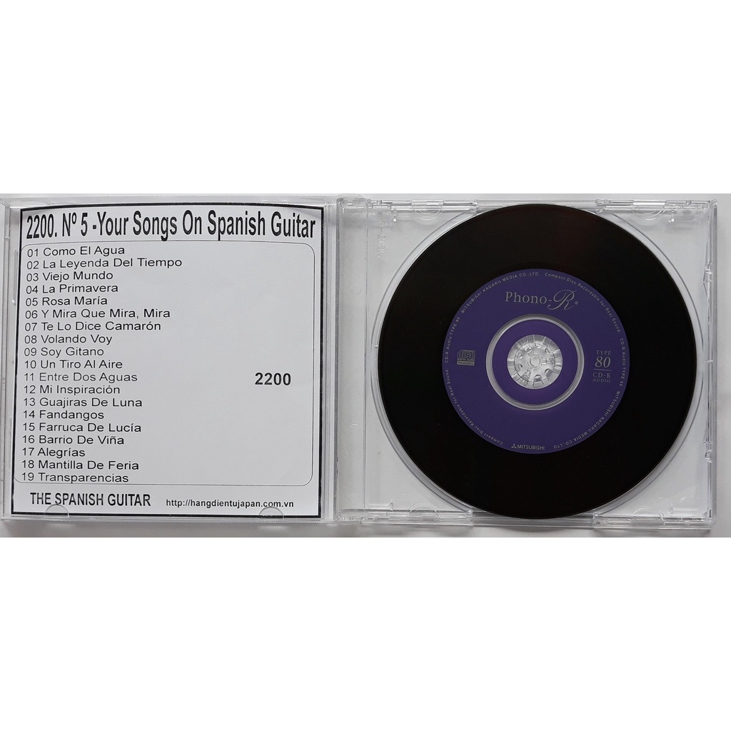 BỘ 4 CD HÒA TẤU TÂY BAN NHA GUITAR ( 2198 - 2201 )