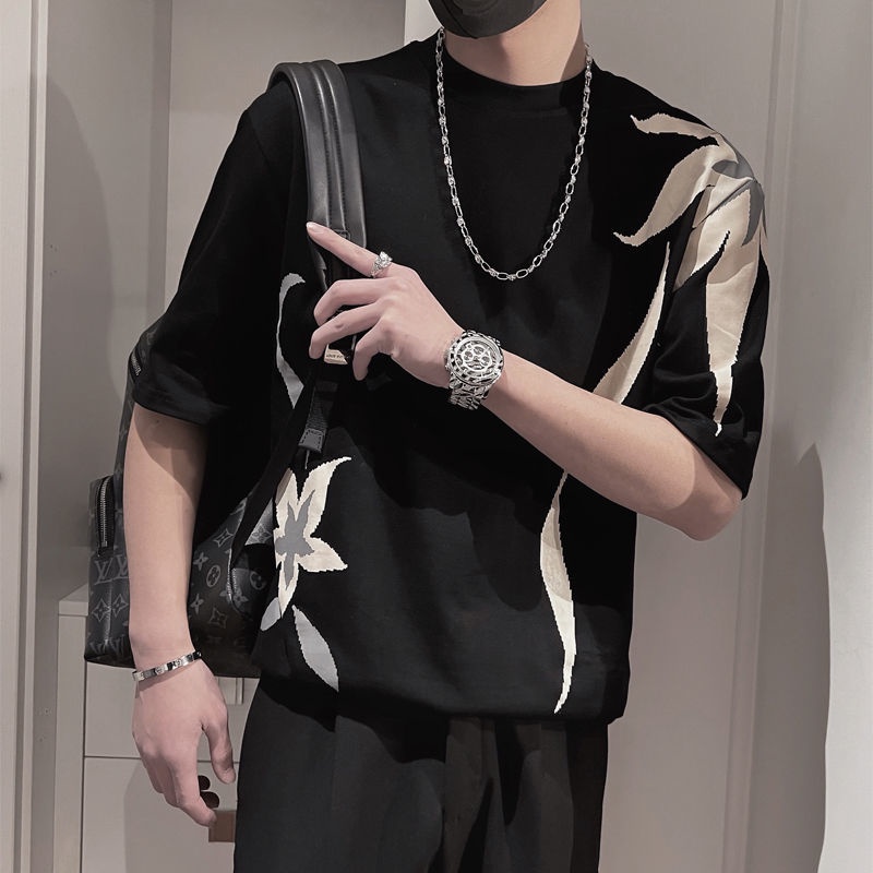 Áo Thun Ngắn Tay Dáng Rộng Thời Trang Cá Tính Cho Nam