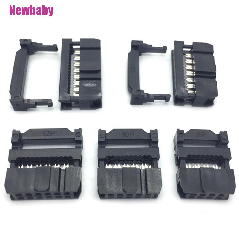 Set 10 Cáp Nối Ổ Cắm 6 / 8 / 10 / 12 / 14-50pin Idc 2.54mm