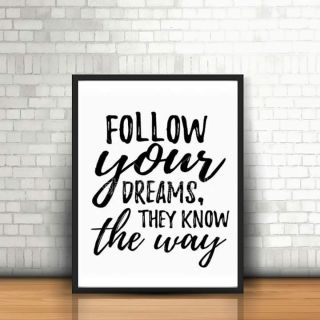 Tranh in canvas chữ 40x50&50x60 kèm khung