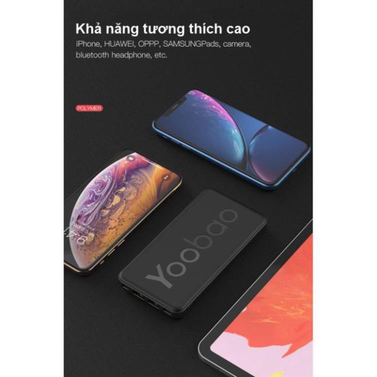 [CHÍNH HÃNG-BH 12 THÁNG] Pin sạc dự phòng Yoobao dung lượng 10000mAh P10T - Hãng phân phối chính thức