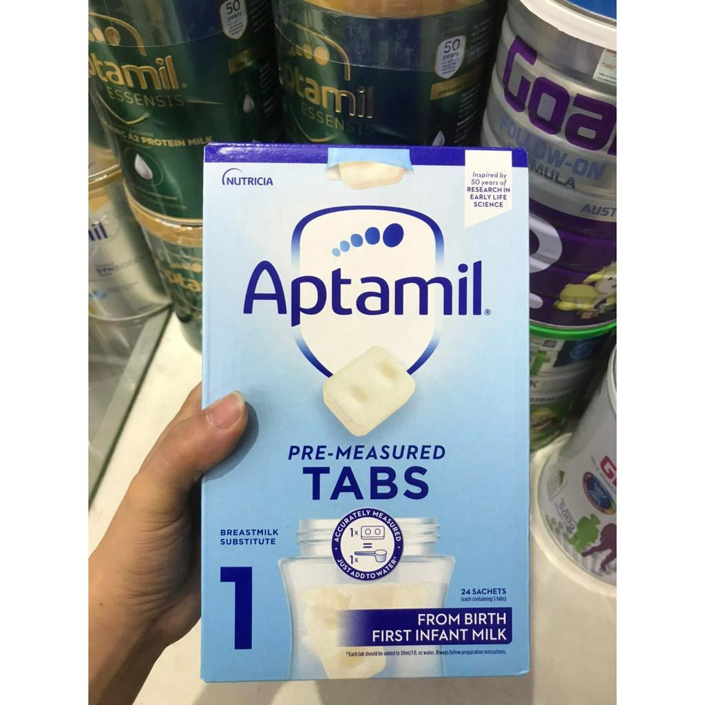 Sữa Aptamil UK số 1,2 Dạng Thanh hộp 24 thanh