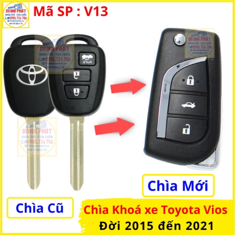 Chìa Khoá xe Toyota Vios 2015 - 2022