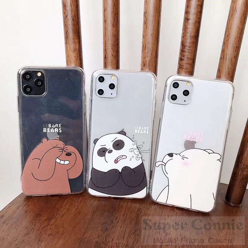 Ốp lưng mềm hình We Bare Bears cho Oppo A15 Reno 2f A31 2020 A1k A9 A15S A5 2020 A5s A3s A37 A71 A7 F7 F9 F9pro F11