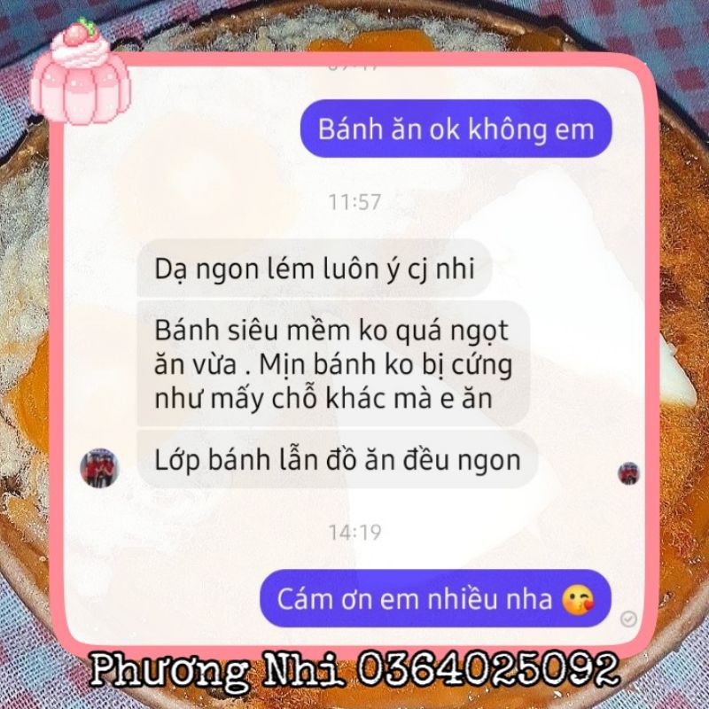 Bánh bông lan phô mai trứng muối chà bông
