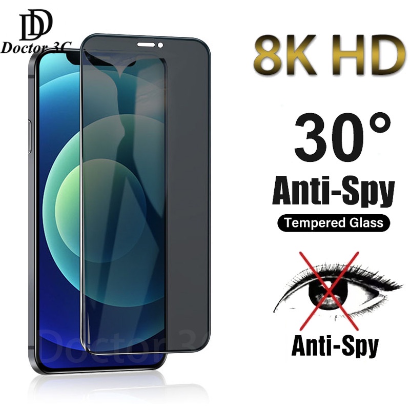 KÍNH CƯỜNG LỰC CHỐNG NHÌN TRỘM FULL MÀN cho iPhone 15 Ultra 14 13 12 11 Pro X Xs Max Xr 7 8 6 6s Plus 5s 5C SE SE2 SE3 2020 2022 2023 4G 5G