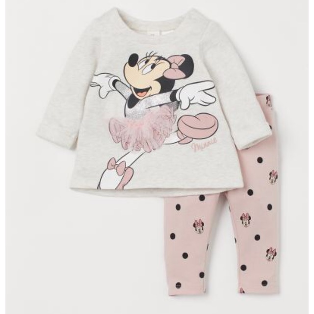 Bộ mickey hồng bé gái