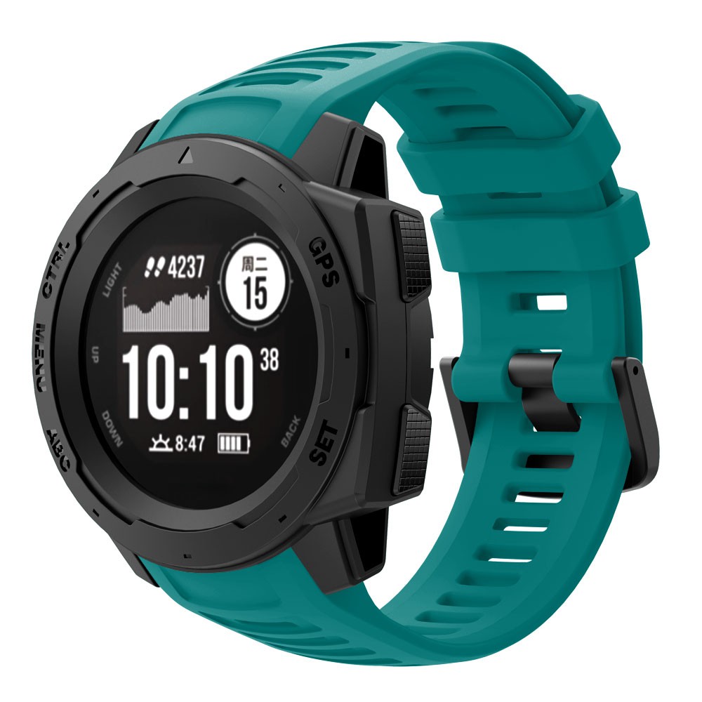 Dây đeo cổ tay 22mm kiểu dáng thể thao chất liệu silicone cho Đồng hồ Garmin Instinct