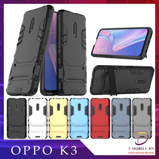 Ốp lưng Oppo K3 IRON MAN chống sốc bảo vệ camera kèm chống xem video rất tiện lợi